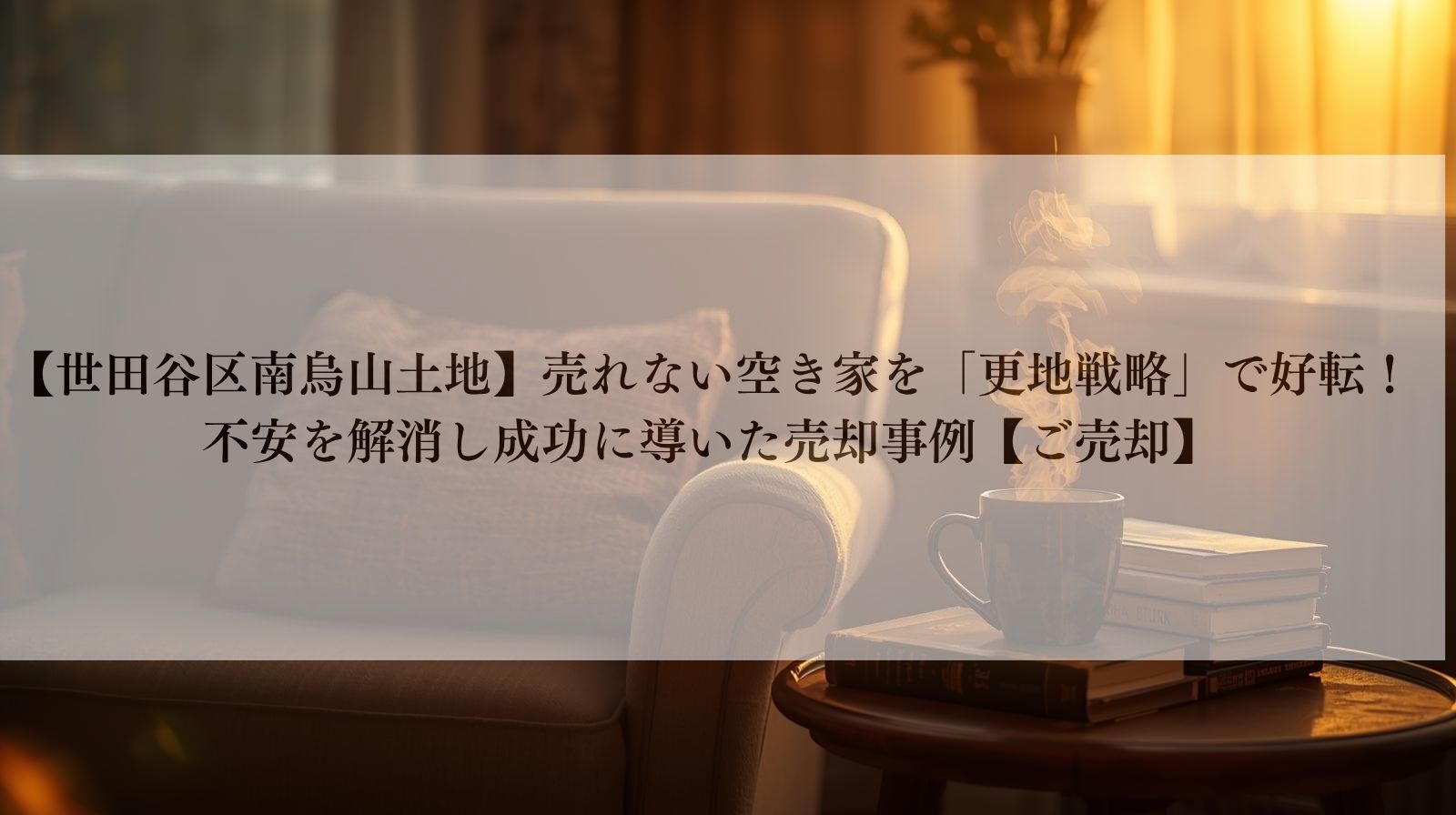 【世田谷区南烏山土地】売れない空き家を「更地戦略」で好転！ 不安を解消し成功に導いた売却事例【ご売却】